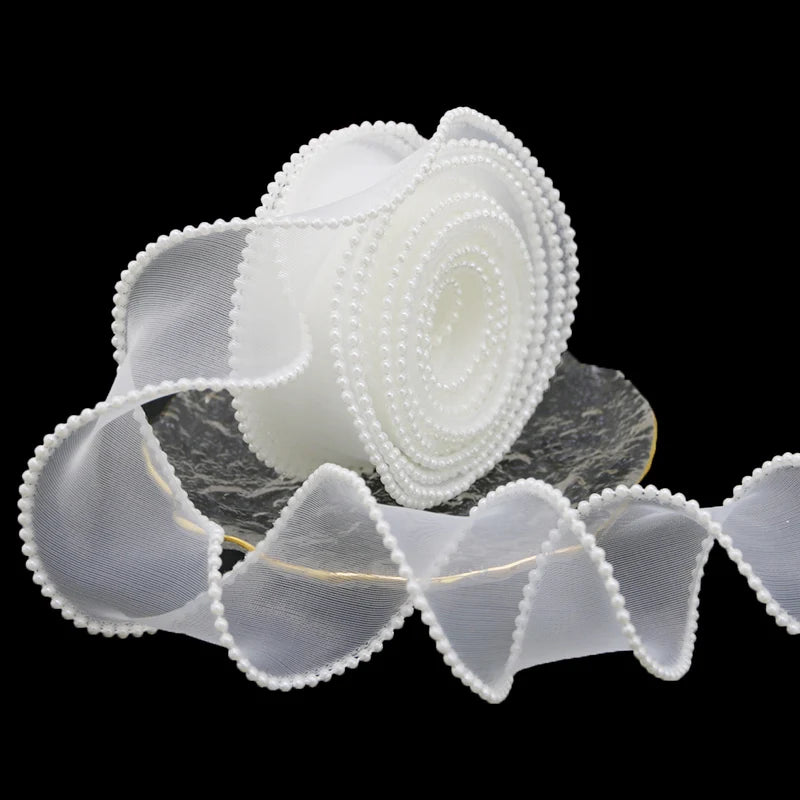 Pearl Edge Organza Ribbon