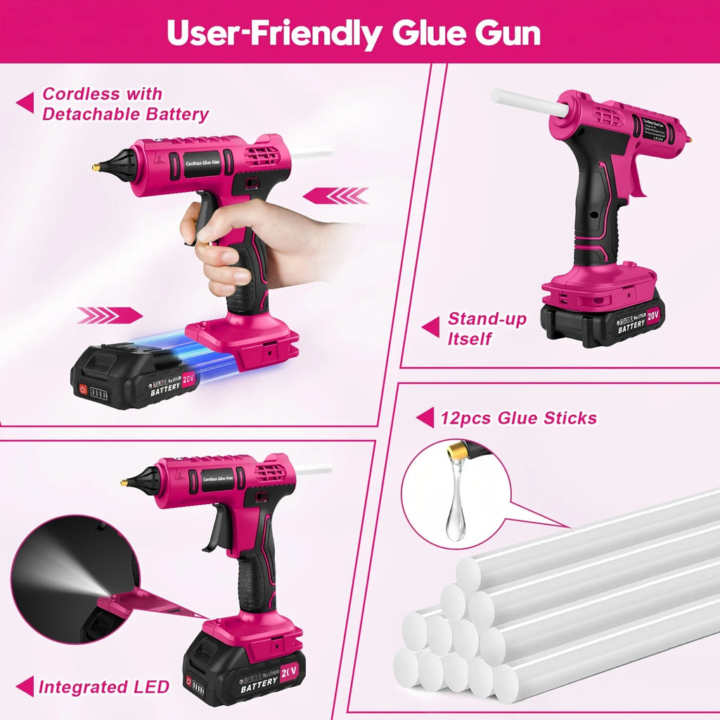 Cordless Hot Glue Gun Kit