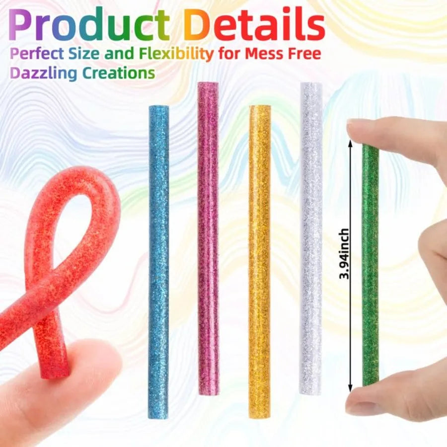 Mini Glitter Hot Glue Sticks