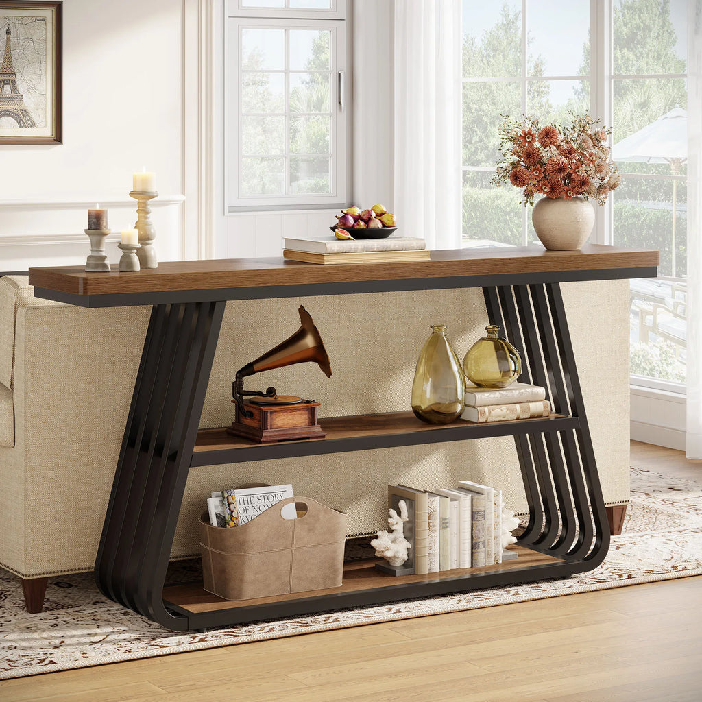 Tribesigns Entryway Table with Shelves
