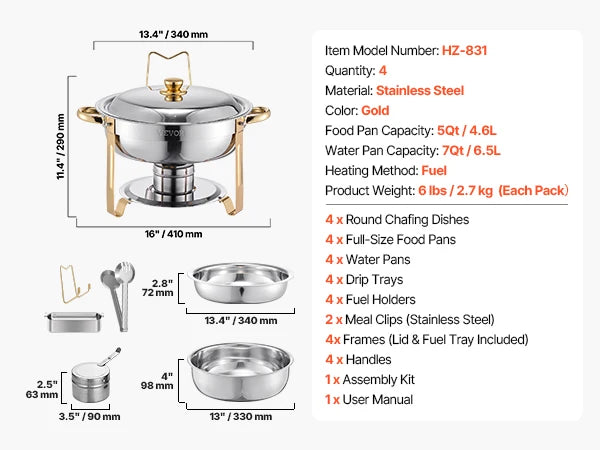 Chafing Dish Buffet Set