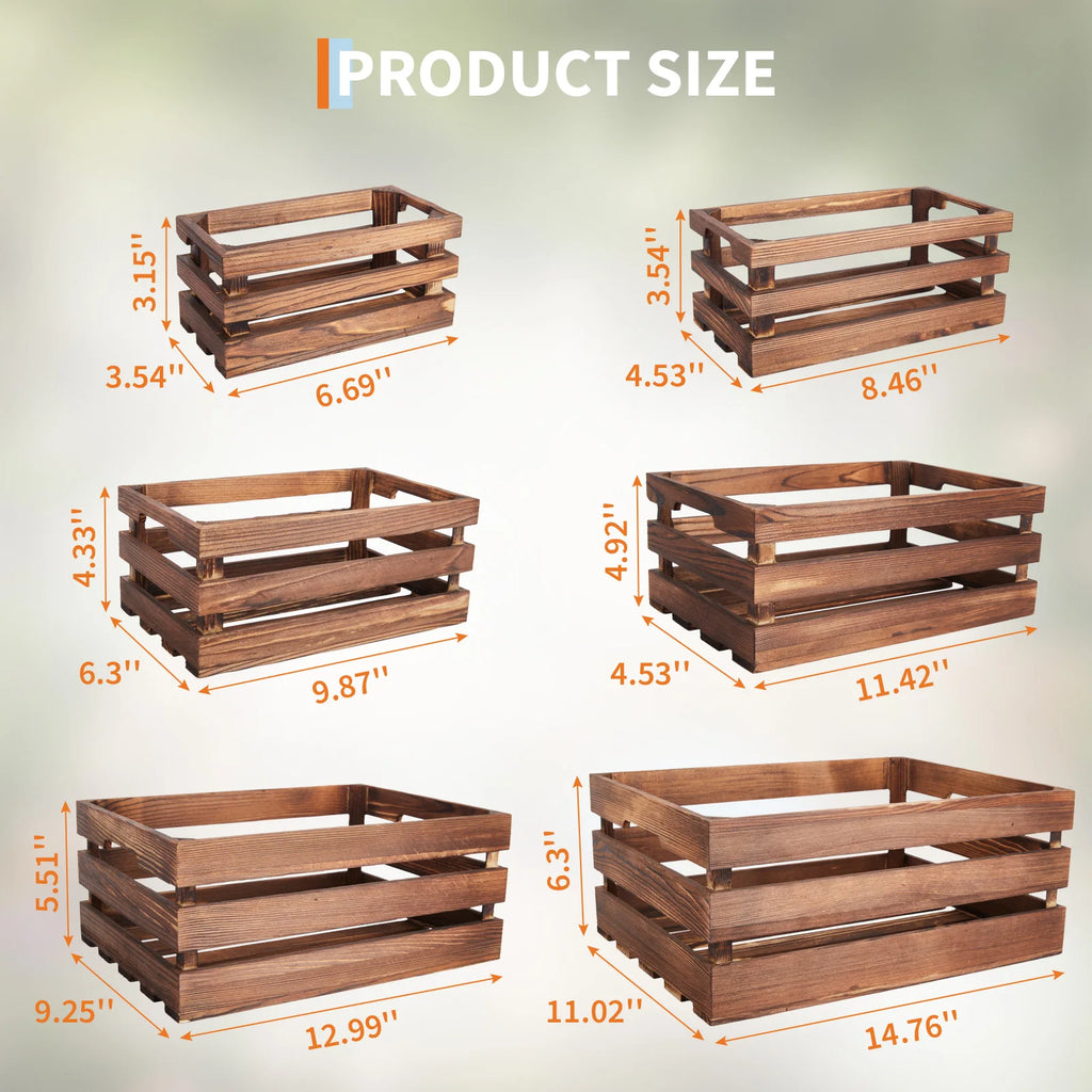 Wooden Storage Crates