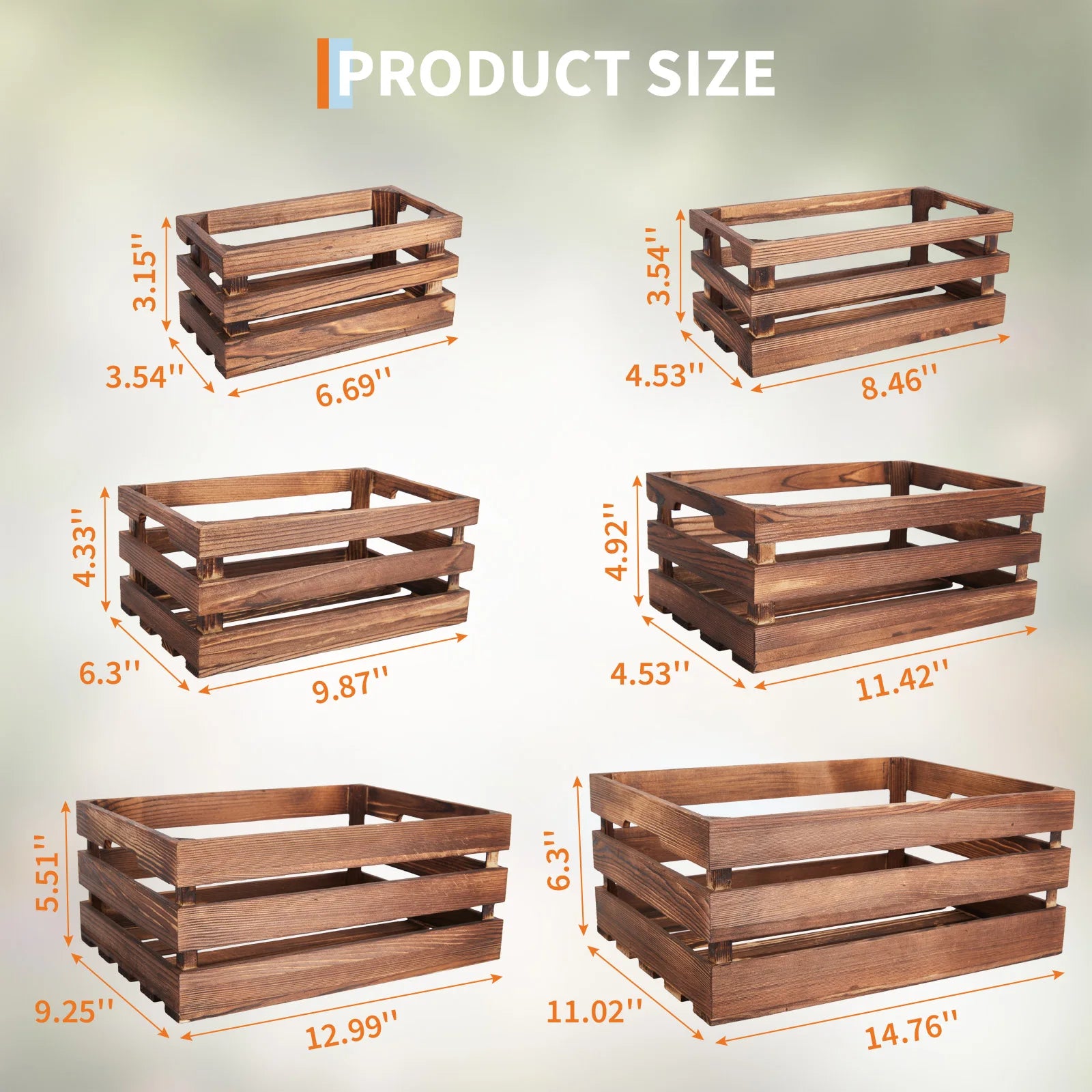 Wooden Storage Crates