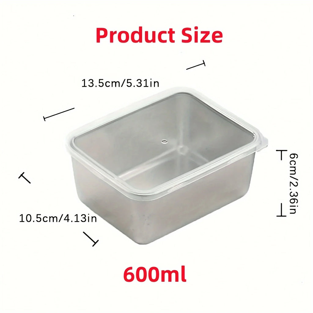 Stainless Steel Food Storage Pans  With Lids