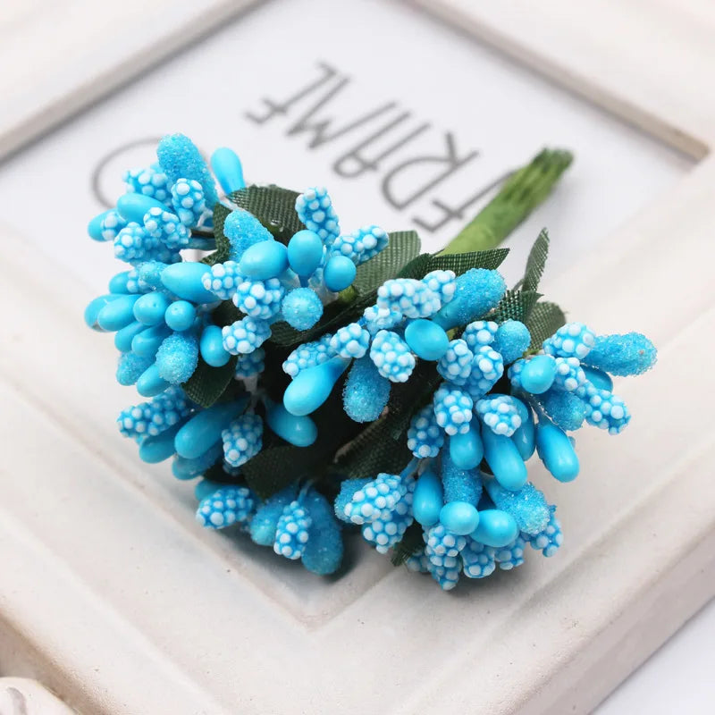 Artificial Small Berries on Wire Stems