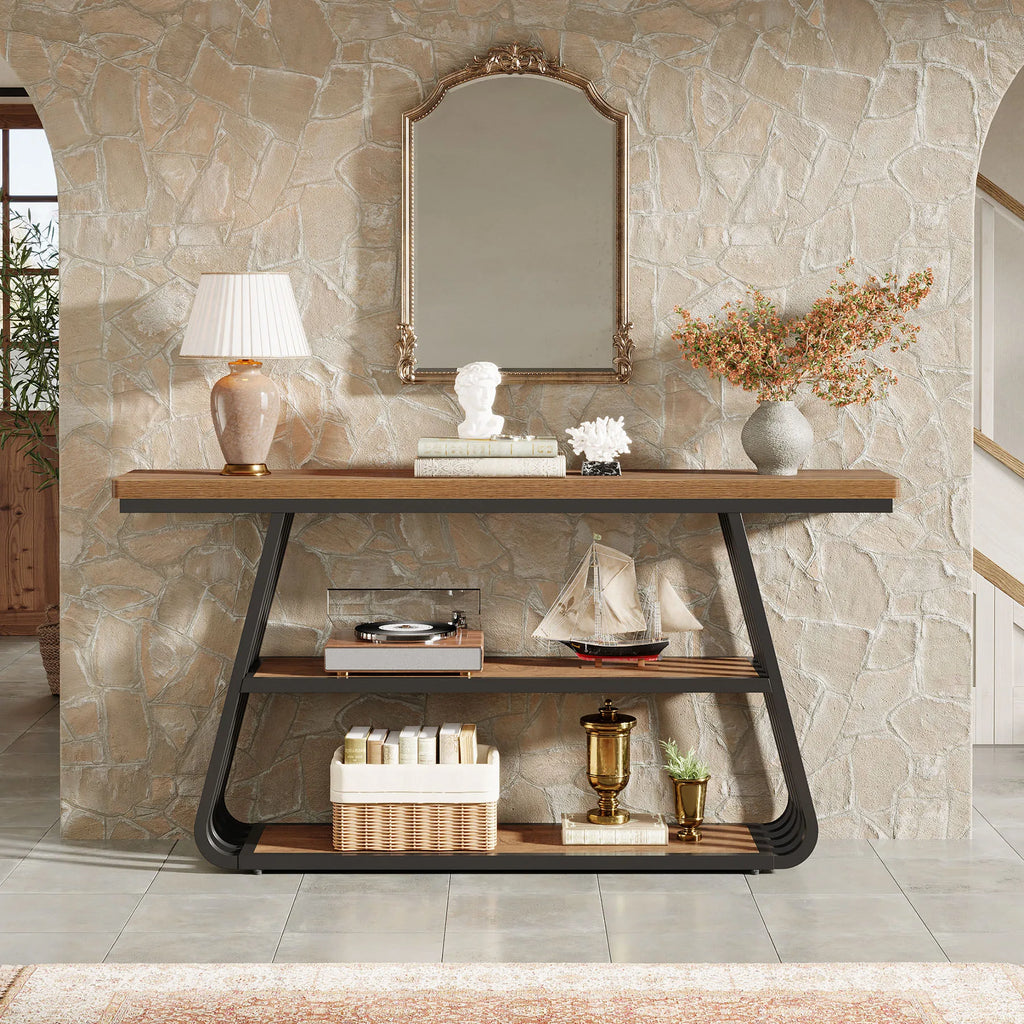 Tribesigns Entryway Table with Shelves
