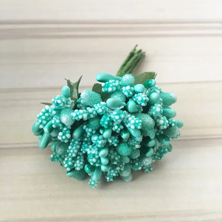 Artificial Small Berries on Wire Stems