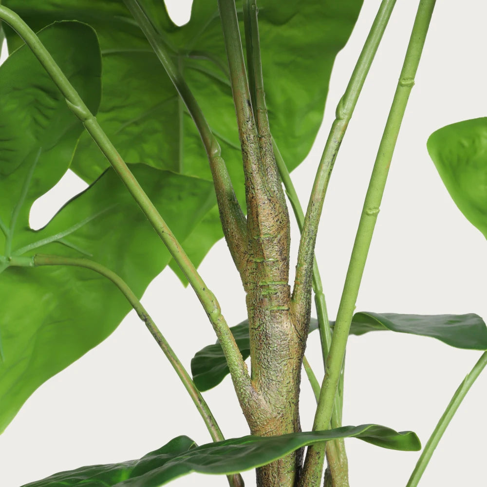 Artificial Tropical Alocasia Leaf Plant