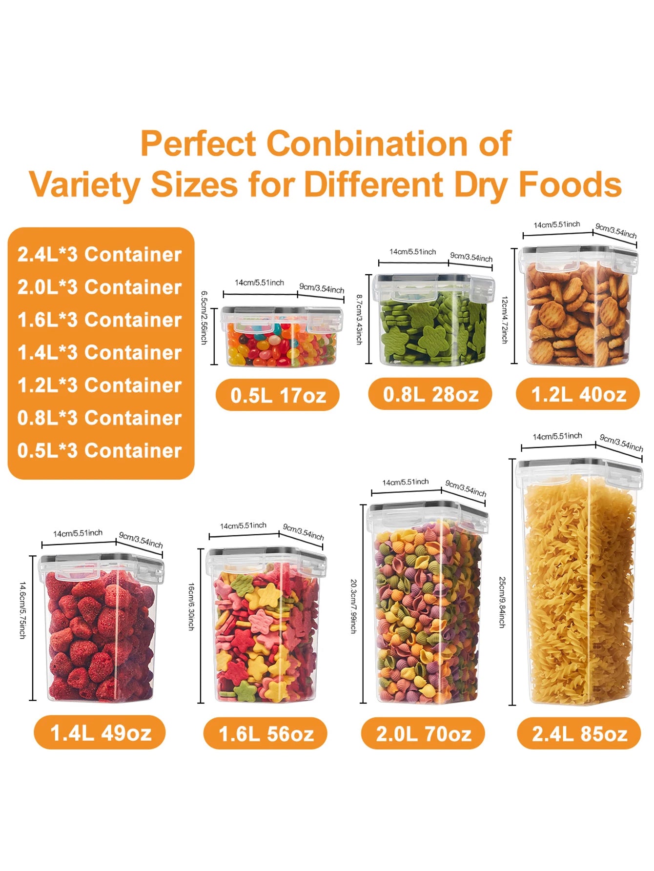 Sealed Food Storage Containers with LIDS
