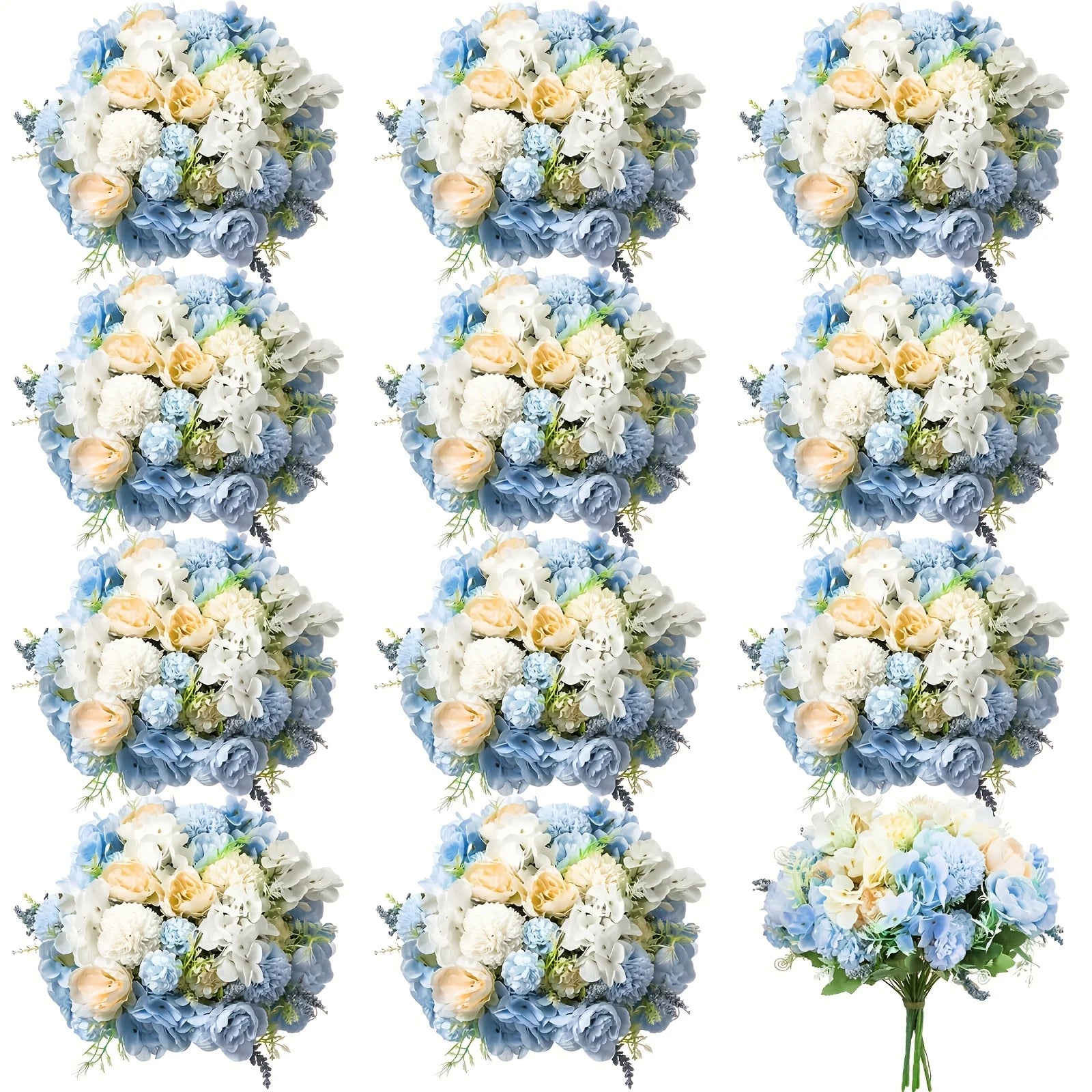 Artificial Peony Flower Set