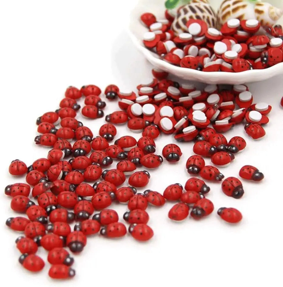 Tiny Wooden Ladybugs