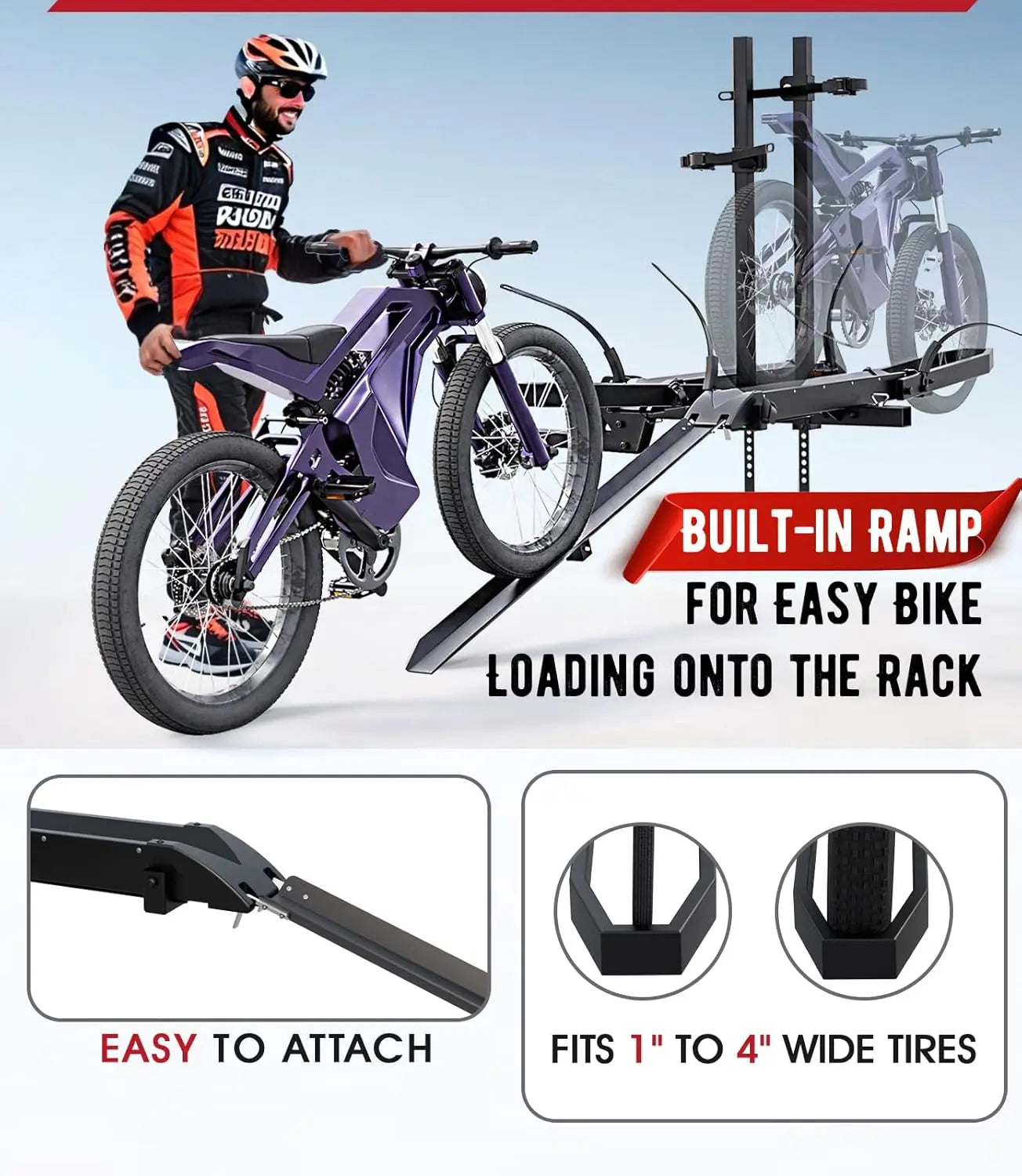 Ebike Rack with Ramp