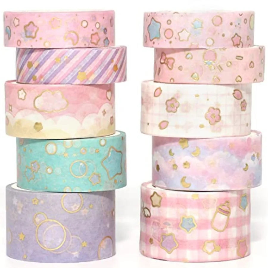 Gold Foil Washi Tape Set