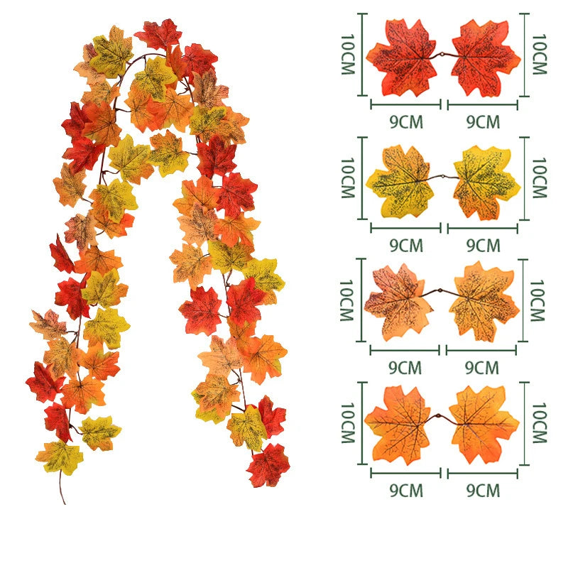 Fall Artificial Maple Leaves Vine