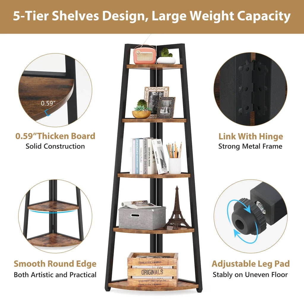 Corner Book Shelf