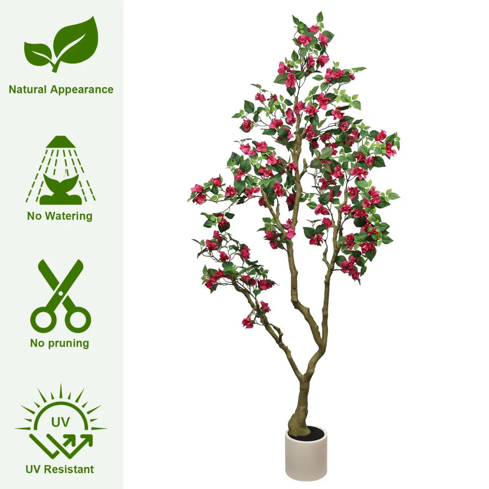 7FT Artificial Bougainvillea Tree