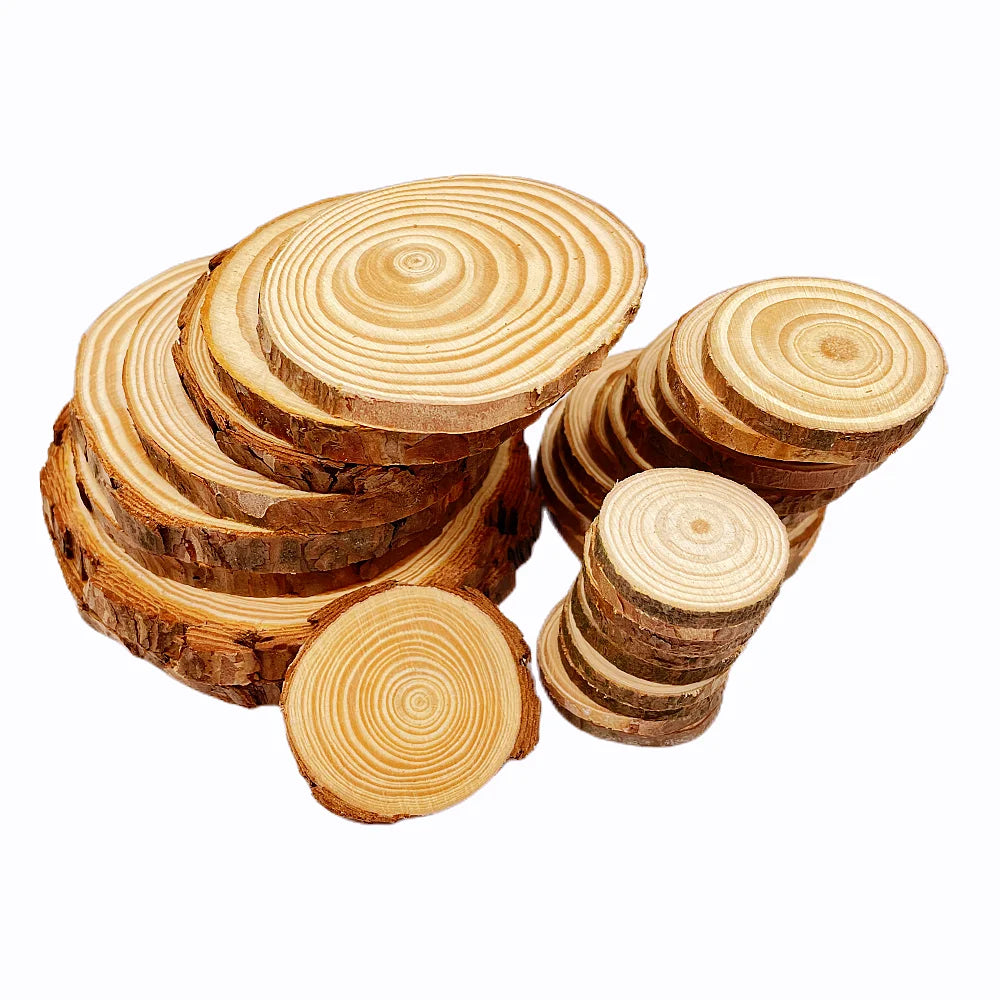 Natural Pine Round Wood Slices