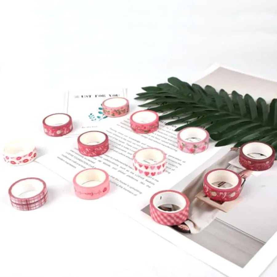 Pink Heart Washi Tape Set