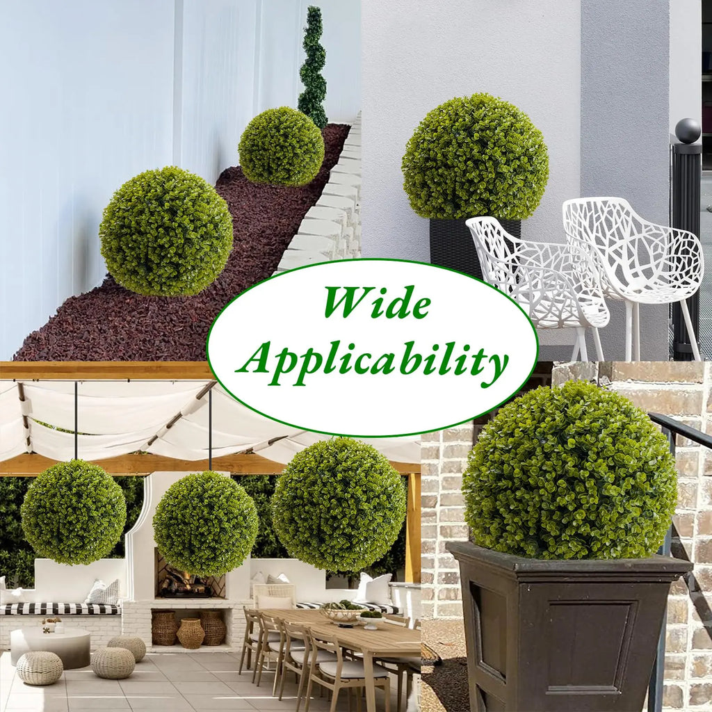 Set of 2 Topiary Balls