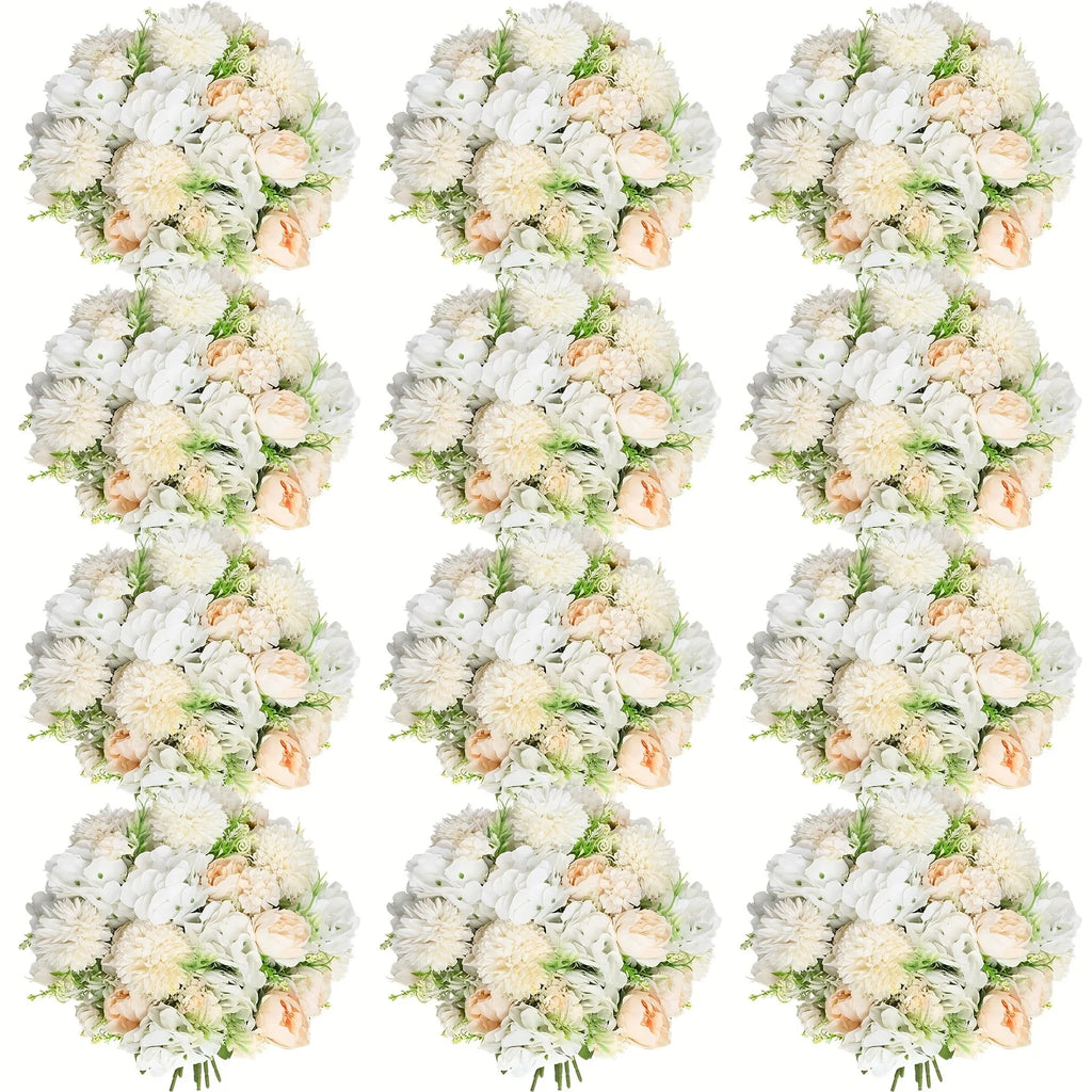 Artificial Peony Flower Set