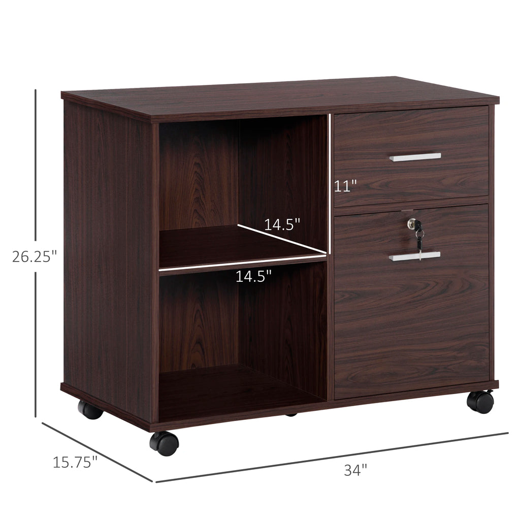 Lateral File Cabinet with Wheels