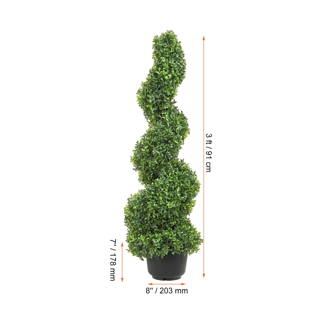 Artificial Boxwood Tower Topiary Spiral Plant