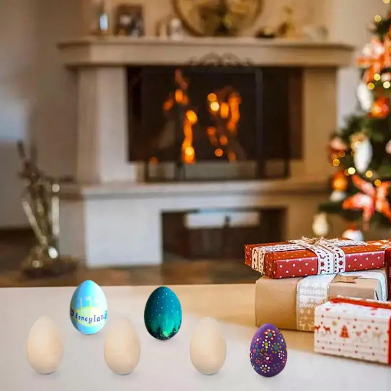Unpainted Wooden Eggs