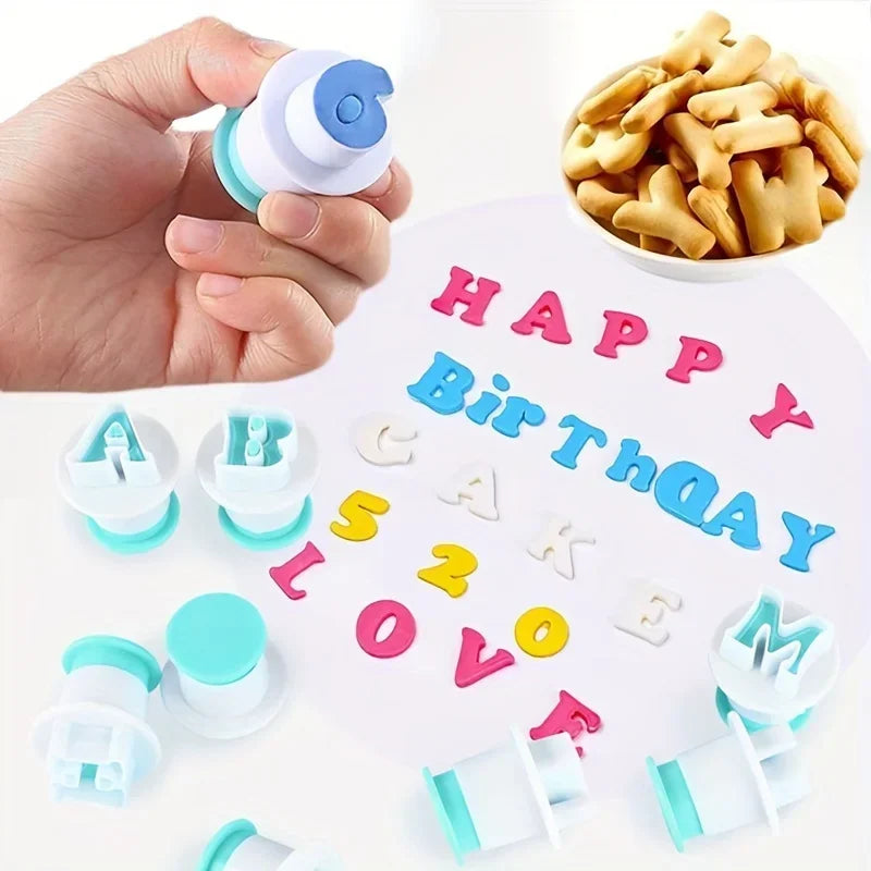 Alphabet Number Cookie Cutters Set