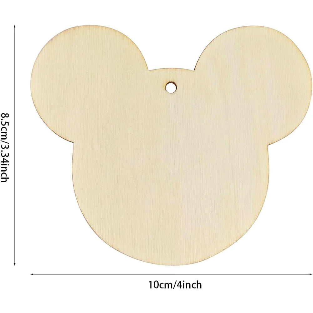 Wooden Mouse Head Cutouts