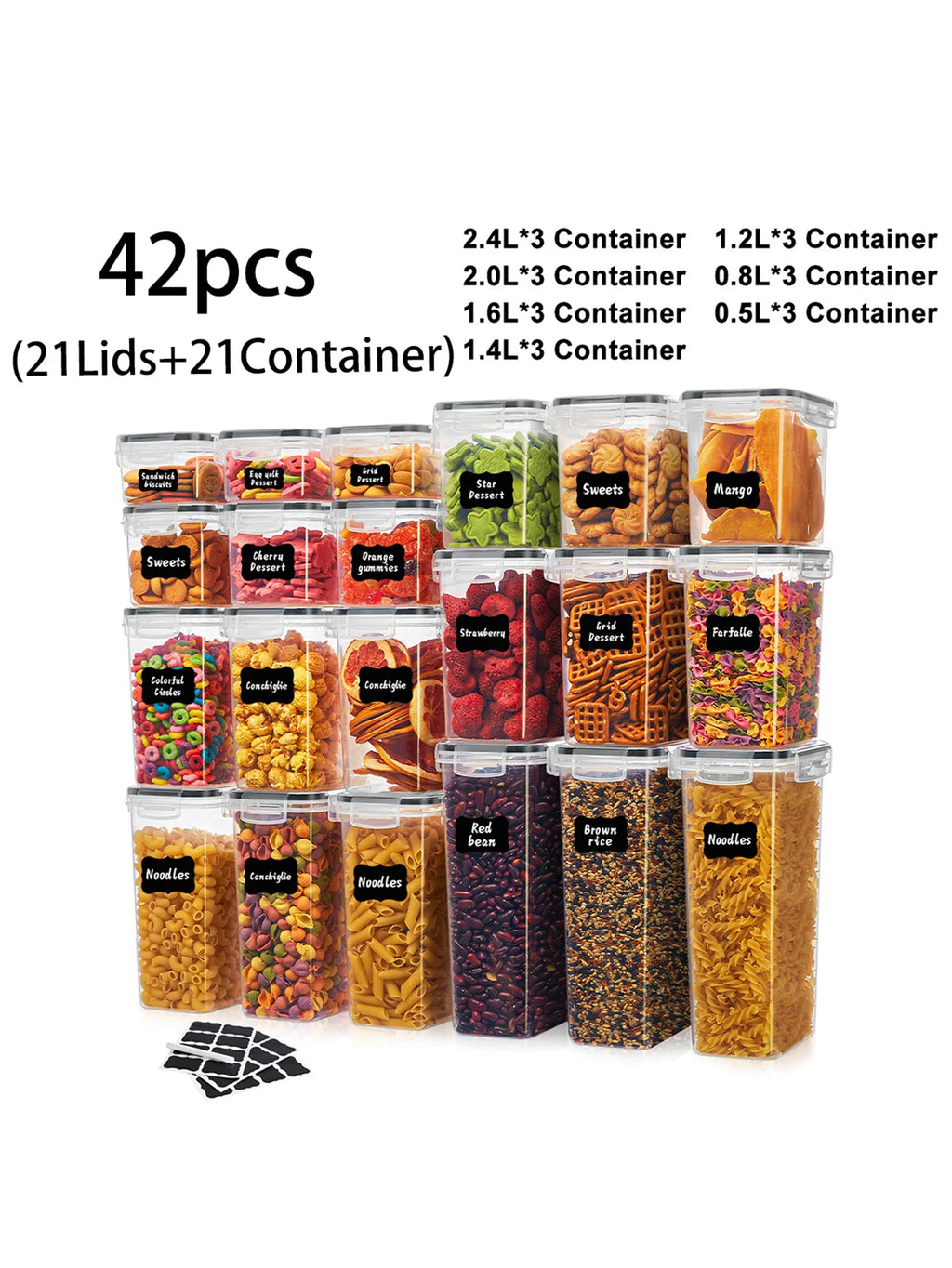 Sealed Food Storage Containers with LIDS