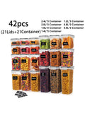 Sealed Food Storage Containers with LIDS