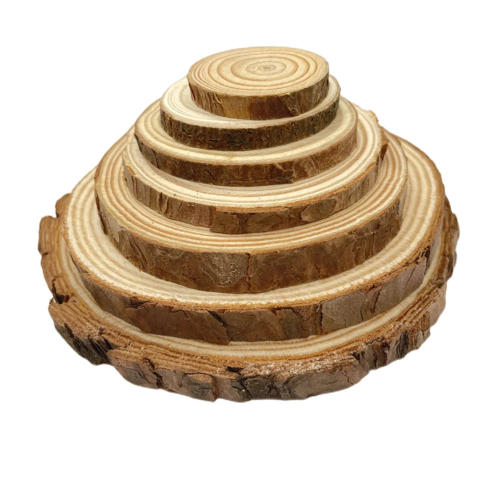 Natural Pine Round Wood Slices