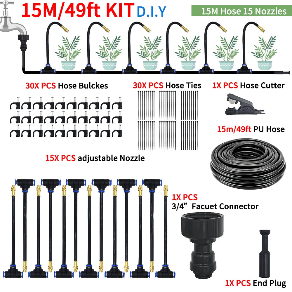 Irrigation spray nozzles kit For Greenhouse Garden