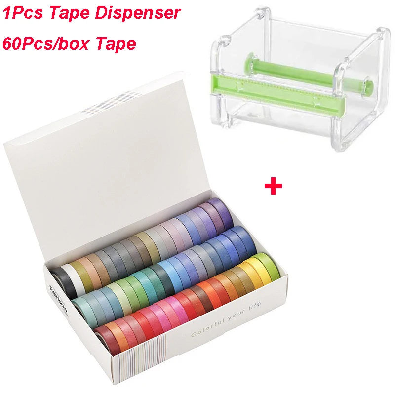 Rainbow Colored Washi Tape Set