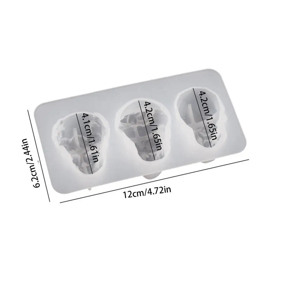 Skull Molds For Epoxy Resin 3D Skull Head Candle Molds Art Crafts For Pendant Bracelet Keychain Making Little Skull Moluds For