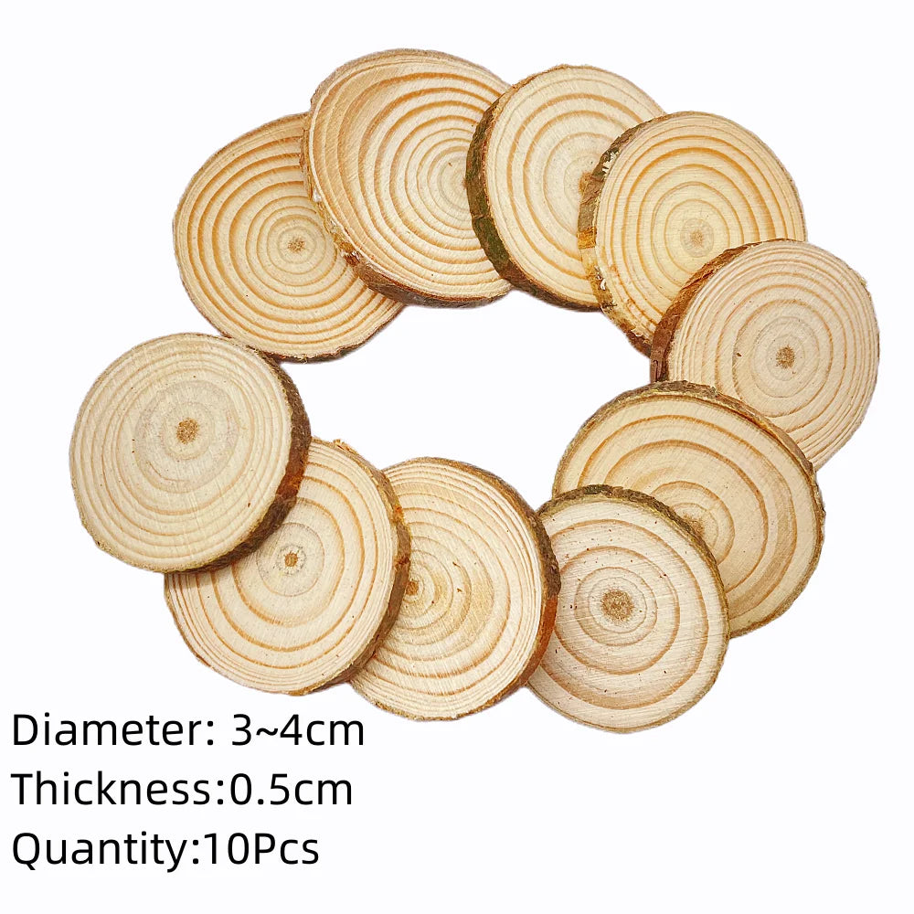 Natural Pine Round Wood Slices