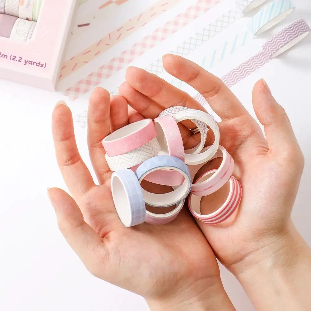 Colorful Slim Washi Tape Set