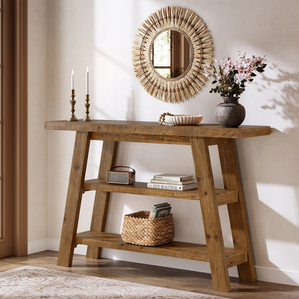Wood Console Table