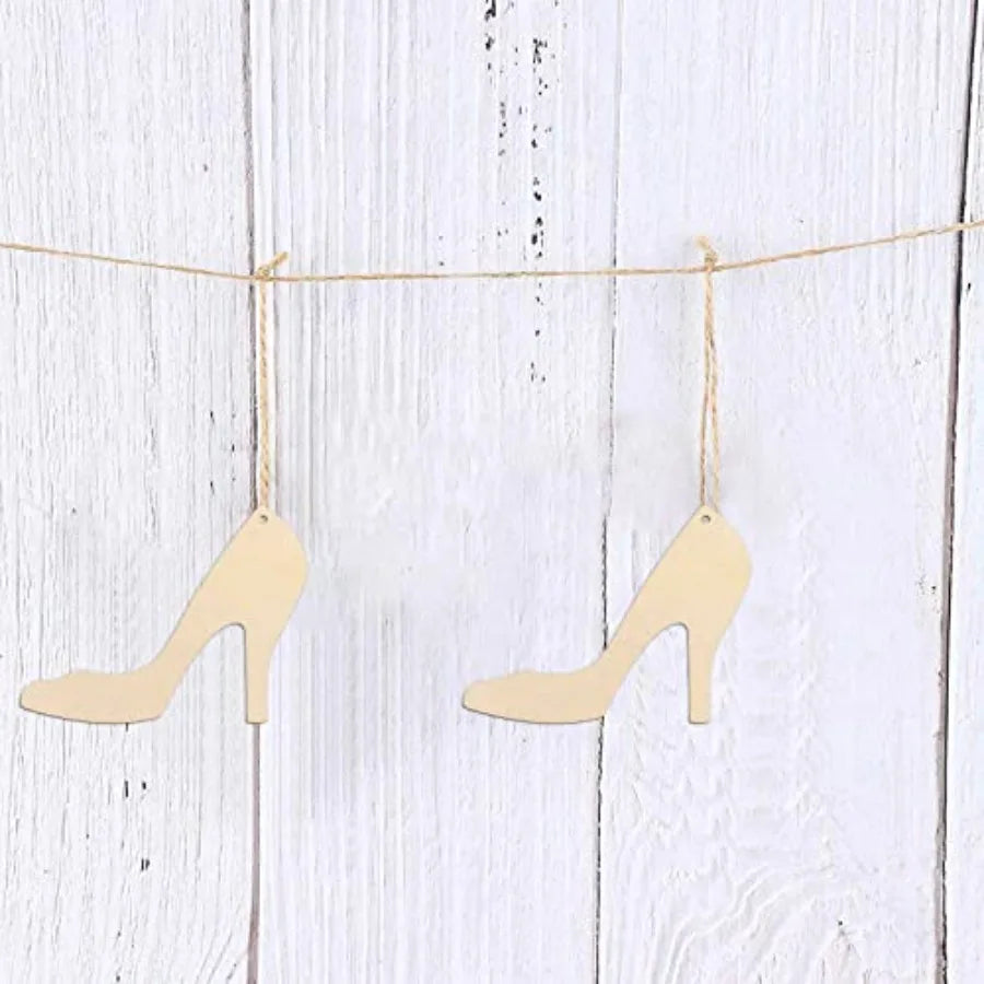 High Heels Shaped Wood Cutouts