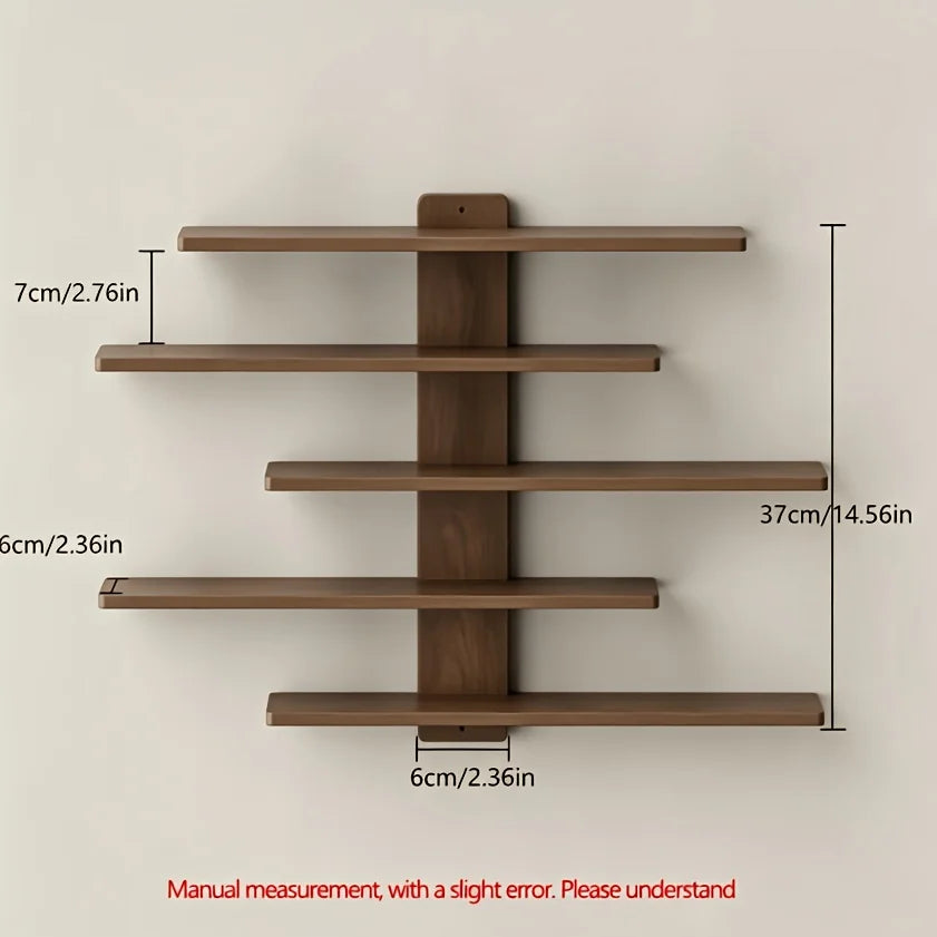 4-Piece Set of Floating Wall Racks
