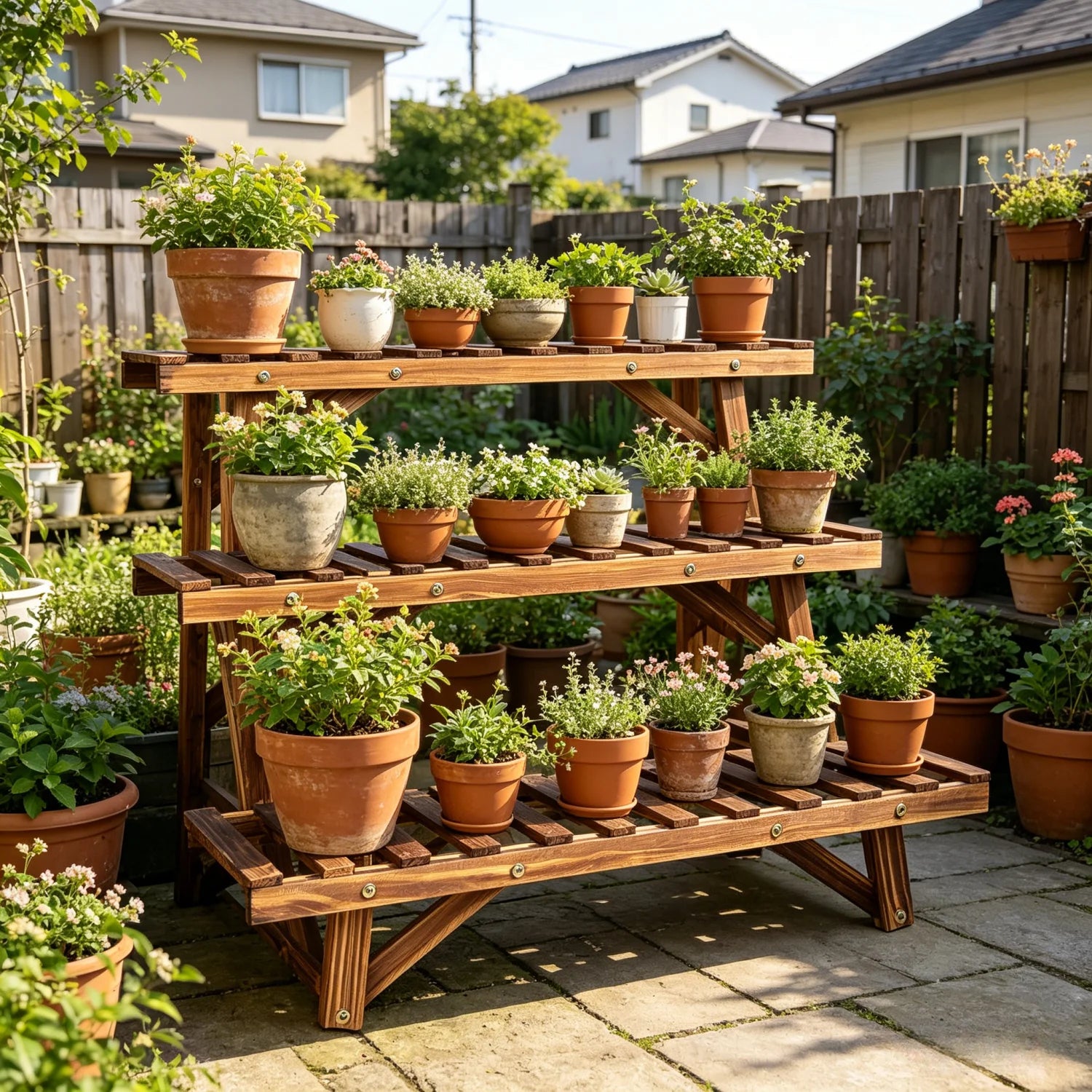 3 Tier Ladder Shelf Plant Stand