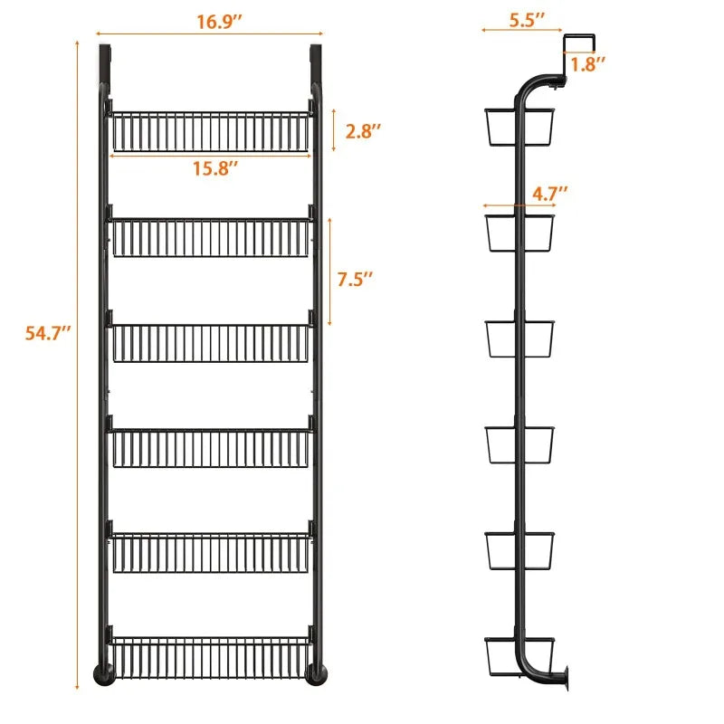 Over The Door 6-Tier Storage Holder