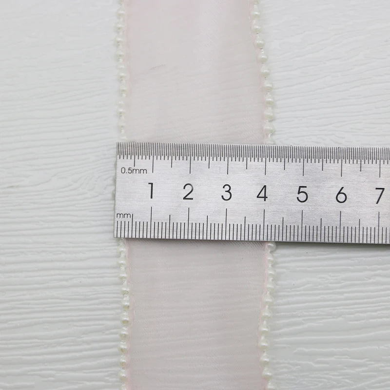 Pearl Edge Organza Ribbon