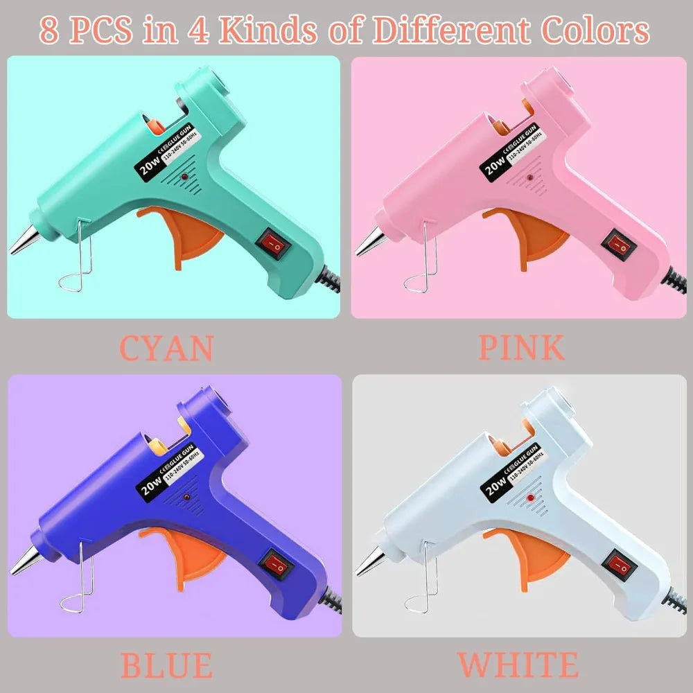 Mini Hot Glue Guns 8-Pack