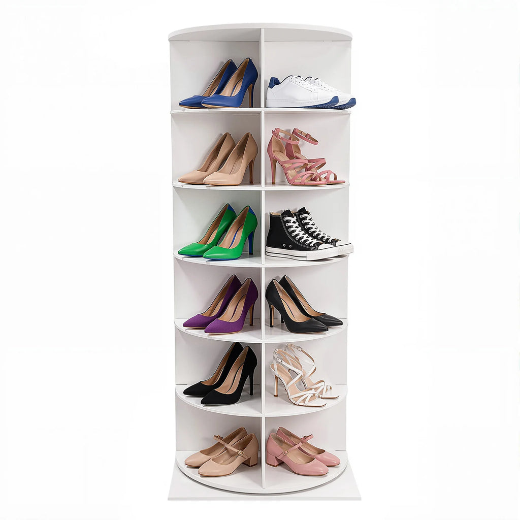 6-Tier Rotating Shoe Rack