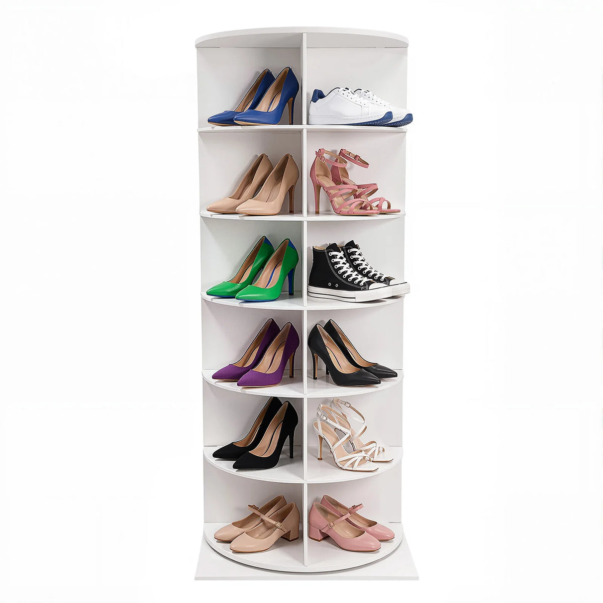 6-Tier Rotating Shoe Rack