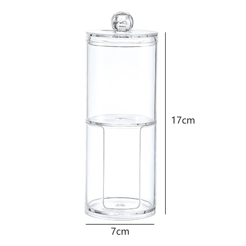 Acrylic Organizer Container with Bamboo Lid