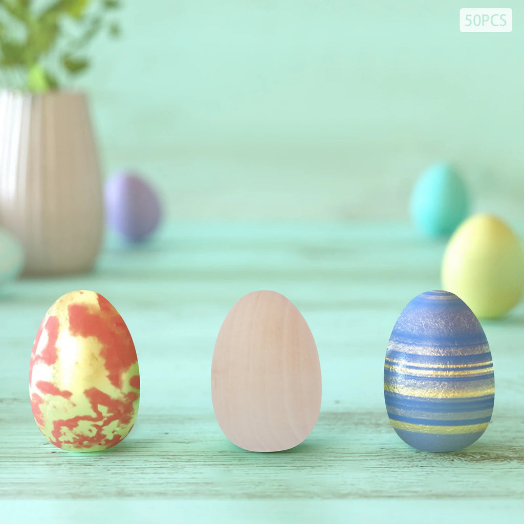 Wooden DIY Crafts Eggs