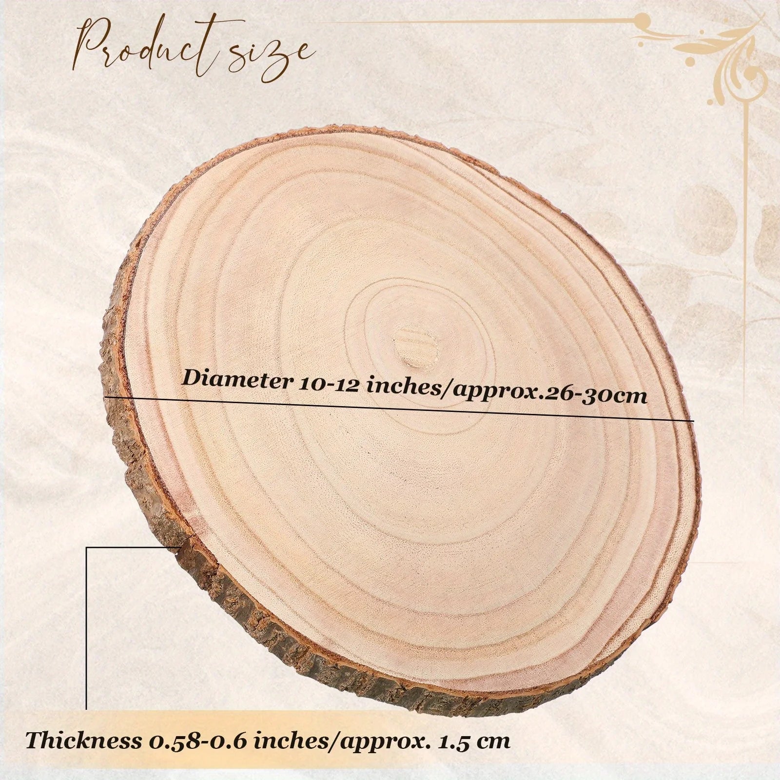 Wood Slices for Decorative Tray