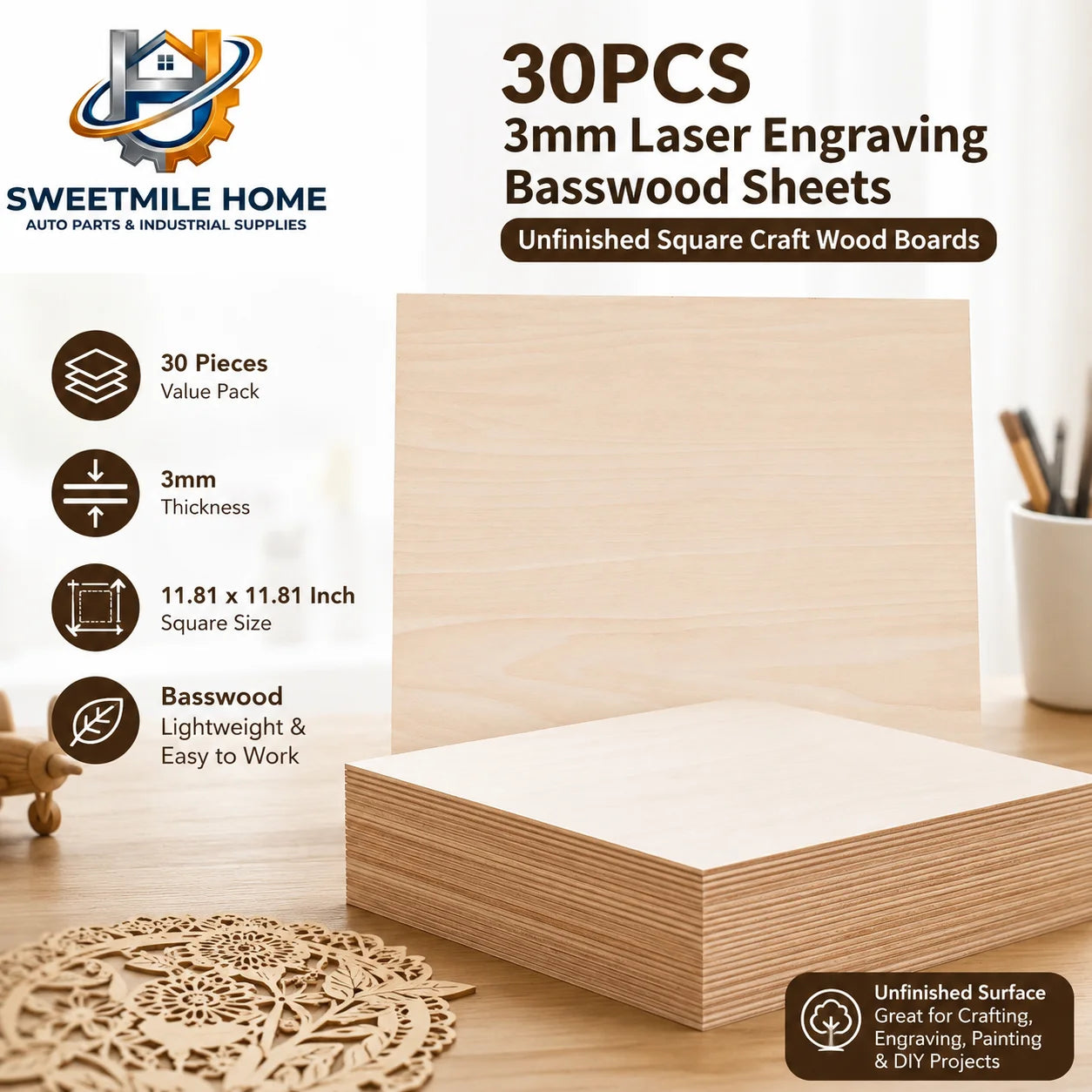 Unfinished Plywood Sheets
